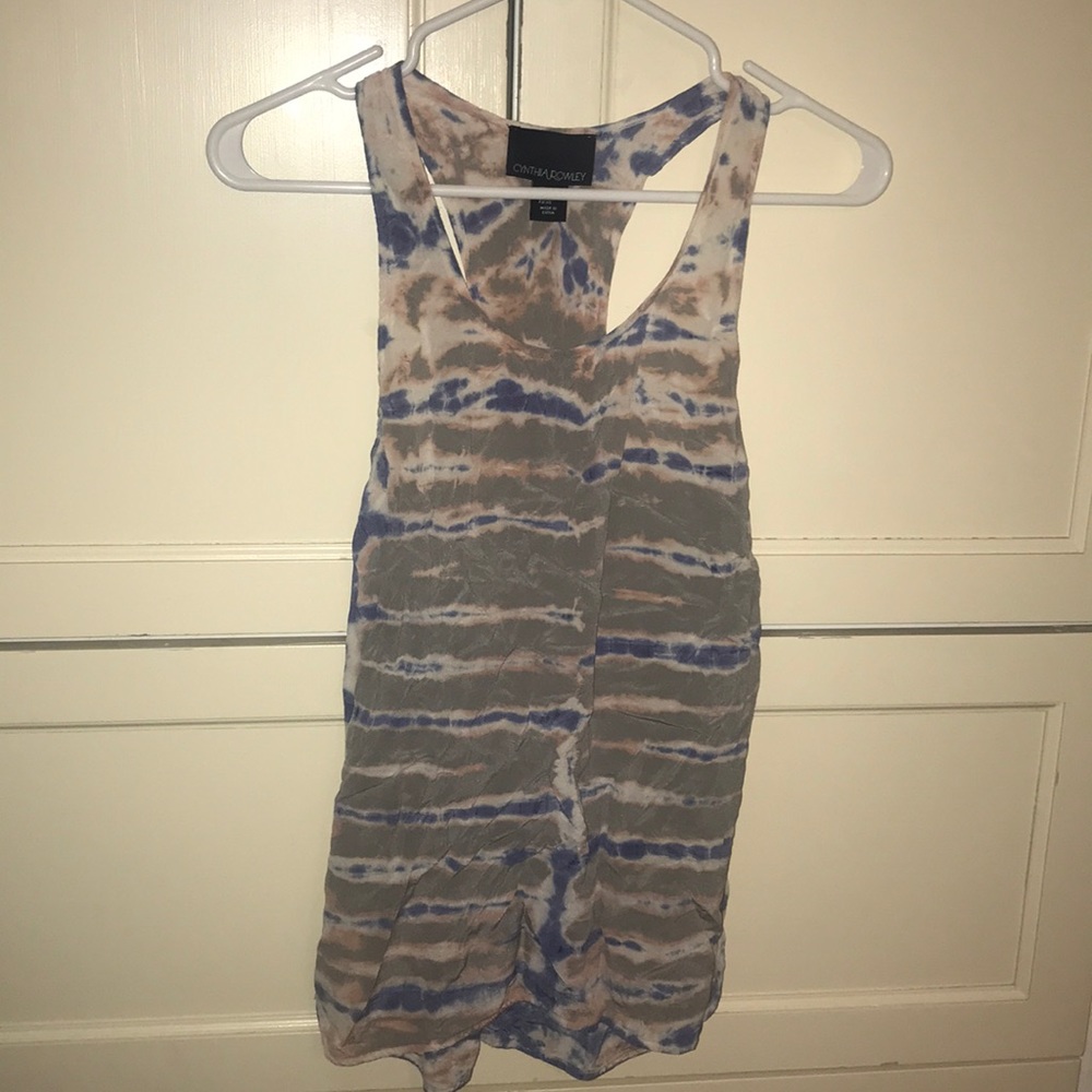 100% silk Cynthia Rowley tank top
